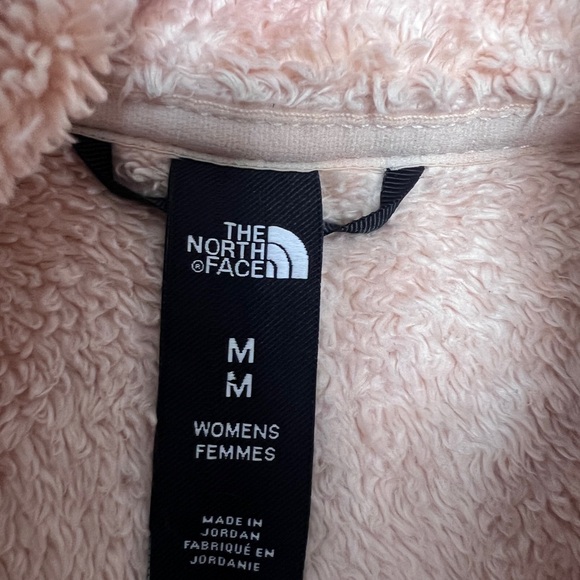 The North Face Fleece Jacket Womens size M Pink Full Zip Sherpa Pockets - Picture 5 of 8